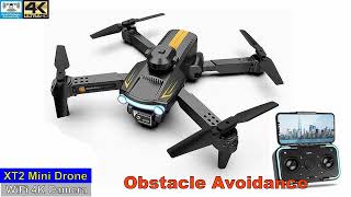 LSRC XT2 Obstacle Avoidance Low Budget 4K Mini Drone – Just Released [upl. by Anyad]