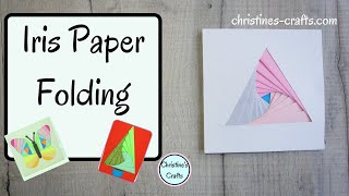 HOW TO DO IRIS PAPER FOLDING  For Cards Artwork Scrapbooking and other Craft Projects [upl. by Eocsor]