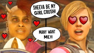 MK11  SHEEVA FLIRTY INTROS Vs All Female amp Male Kombatants  Mortal kombat 11 Sheeva Intros [upl. by Dylane]