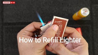 How to Refill a Lighter  Step by Step Details [upl. by Aneeled641]