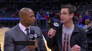 TIM KITZROW  VOICE OF NBA JAM  STOPS BY FOX SPORTS  CLIPPERS LIVE [upl. by Zurkow108]