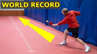 Worlds Longest Ping Pong Shot [upl. by Arundel623]