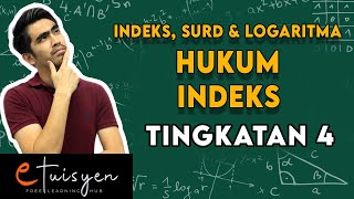 SPM 2020 Add Math Indeks Surd Dan Logaritma Hukum Indeks  Matematik Tambahan Tingkatan 4 Bab 4 [upl. by Yelsgnik219]