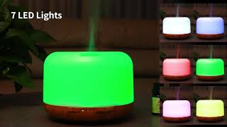 ASAKUKI 500ml Premium Essential Oil Diffuser with Remote Control [upl. by Beryl109]