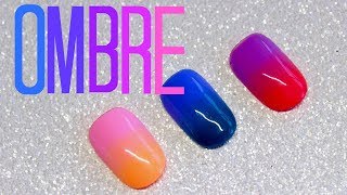 How To Ombre With Gel Polish  Ombre Nail Art Tutorial [upl. by Inahteb959]