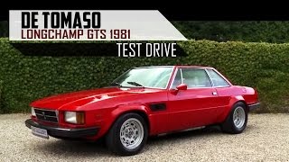 DE TOMASO LONGCHAMP GTS 1981 SCC  Test Drive in top gear  DeTomaso V8 engine sound  SCC TV [upl. by Prochoras]