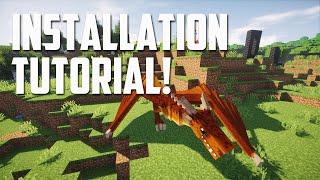 How to install Ice and Fire Mod for Minecraft Rideable Tamable Dragons [upl. by Nocaed]