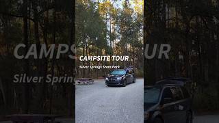 Silver Springs State Park Campground  Site 9  Solo Car Camping [upl. by Derag739]