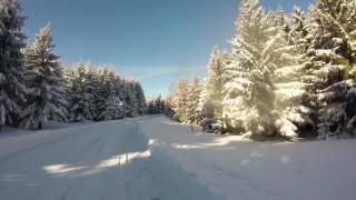 Michelin CrossClimate winter snow test Mountinepass Okraj with Chrysler Grand Voyager 25 CRD FWD [upl. by Nob]