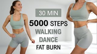 5000 STEPS IN 30 Min  Walking Cardio DANCE Workout to the BEAT Burn Fat No Repeat No Jumping [upl. by Tearle313]