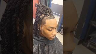 Loc retwist 2strand and line up  locs locsformen haircut [upl. by Rma174]