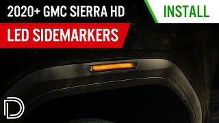 How to Install 20202025 GMC Sierra HD LED Sidemarker Fender Lights  Diode Dynamics [upl. by Acinemod]