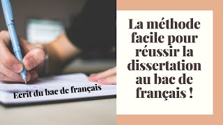 Découvre la méthode facile de la dissertation au bac de français accompagnée dexemples concrets [upl. by Brockwell966]