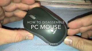 How to disassemble a Logitech M185 PC Mouse disassembling teardown DIY [upl. by Omland]