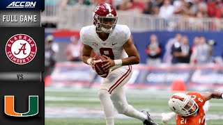 Alabama vs Miami Full Game  2021 ACC Football [upl. by Aixela]