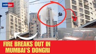 Fire breaks out in Mumbais Dongri due to Cylinder blast Scary visuals surface online [upl. by Anilak]