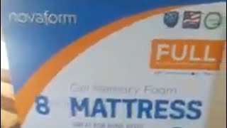 Z Unboxing  Novaform Queen Mattress [upl. by Nylesaj]