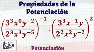 Potenciación algebraica  Propiedades de la potenciación  La Prof Lina M3 [upl. by Eceined]