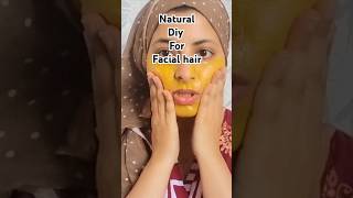 Natural Remedy to Remove Facial Hair at Home facialhairremoval diy skincare glowingskin [upl. by Teodoro]