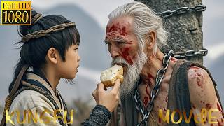 Kung fu movie A beggar saves an old man who is a master and teaches him unbeatable skills movie [upl. by Notlim]