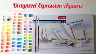 LÃ¡pis de Cor Bruynzeel Expression Aquarel 36 Cores [upl. by Augy72]