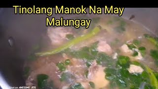 Tinolang Manok Na May Malunggay [upl. by Zzaj]