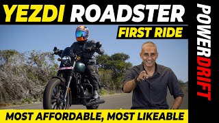 Yezdi Roadster  First Ride Review  PowerDrift [upl. by Namlak]