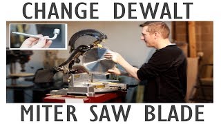 HOW TO CHANGE A MITER SAW BLADE  BEST METHOD  DEWALT DWS 779 amp DWS780 [upl. by Rani949]