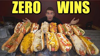 UNDEFEATED 10LB HOT DOG CHALLENGE  Craves GLIZZY GOBBLER Loaded Hotdog Challenge [upl. by Lewis]