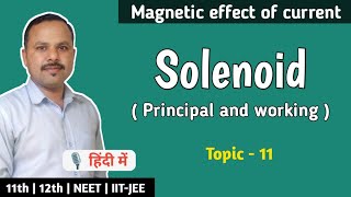 11 Solenoid  Magnetic effect of current  Class 12th physics Notes cbse [upl. by Shellie]