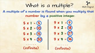 Multiples and Factors  Math Original [upl. by Ayotaj]