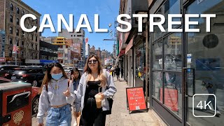 NEW YORK CITY Walking Tour 4K CANAL STREET [upl. by Jackqueline]