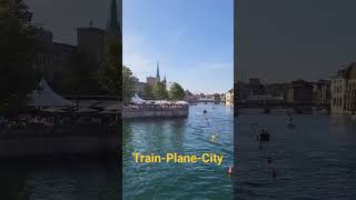 Züri Fäscht  Blick auf die Limmat und Altstadt  Stadt Zürich  Schweiz 2023  shorts [upl. by Anjanette]