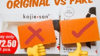 Original kojie San Soap VS Fake kojie San Soap [upl. by Hilarius685]