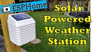 DIY WiFi Solar Powered Weather Station with ESPHome [upl. by Magnusson]