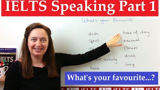 IELTS speaking part 1 Whats your favourite [upl. by Ahsel904]