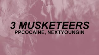 ppcocaine  3 Musketeers lyrics   tiktok [upl. by Etnohc]