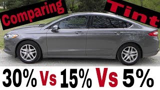 Comparing Window Tint 30 vs 15 vs 5 [upl. by Stutzman]