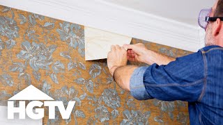 How to Remove Wallpaper  HGTV [upl. by Erodroeht]