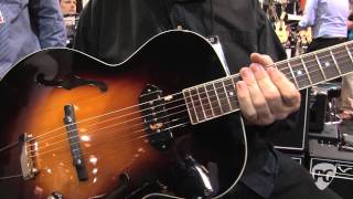 Summer NAMM 11  AXL Guitars 1216 Badwater Junior amp Loar Guitars LH309 Archtop Demos [upl. by Brink303]