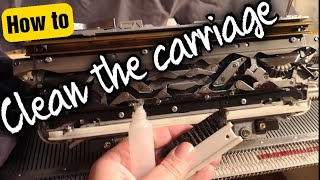 How to clean amp oil a knitting machine carriage knitmaster 700 [upl. by Aicenaj616]