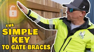 The Keys To Fence Gate Bracing  Prevent Sagging With Proper Bracing [upl. by Hogen662]