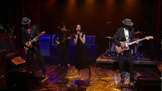 PJ Harvey amp John Parish  Black Hearted Love 061209  Letterman HD [upl. by Rodama]