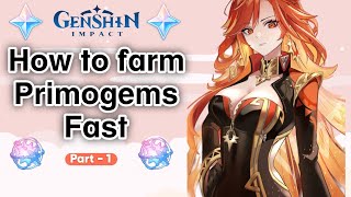 Farm Primogems Fast Part  1  Genshin Impact [upl. by Folly]