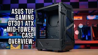 ASUS TUF Gaming GT301 ATX MidTower Compact Case Overview [upl. by Aenil61]