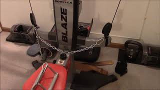 Low Cable Rows on the Bowflex Blaze An alternative to lat pull downs [upl. by Samled]