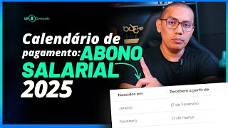 Publicado o Calendário de pagamento do Abono Salarial 2025 [upl. by Apilef]