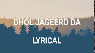 Dhol Jageero Da Lyrical Vedio  Master Saleem  Punjabi Song [upl. by Melanie]