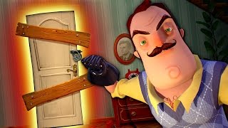 WHATS IN THE BASEMENT  Hello Neighbor Gameplay 1 [upl. by Alsworth]