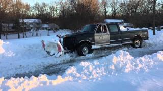 29Inch Snowfall Plowing the Driveway [upl. by Esilahs292]